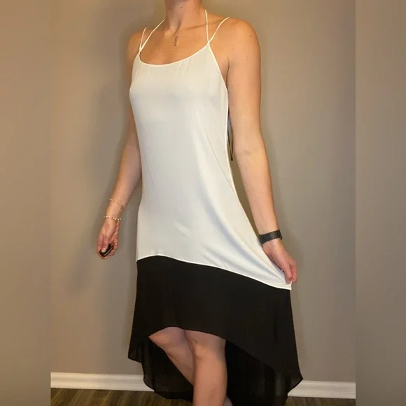 bcbg black high low dress BCBGMAXAZRIA Rory Black High-Low Hem Dress  Runway Catalog